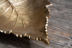 Gold Finish Leaf Dish