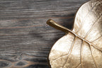 Gold Finish Leaf Dish