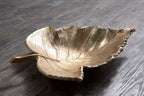 Gold Finish Leaf Dish