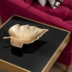 Gold Finish Leaf Dish