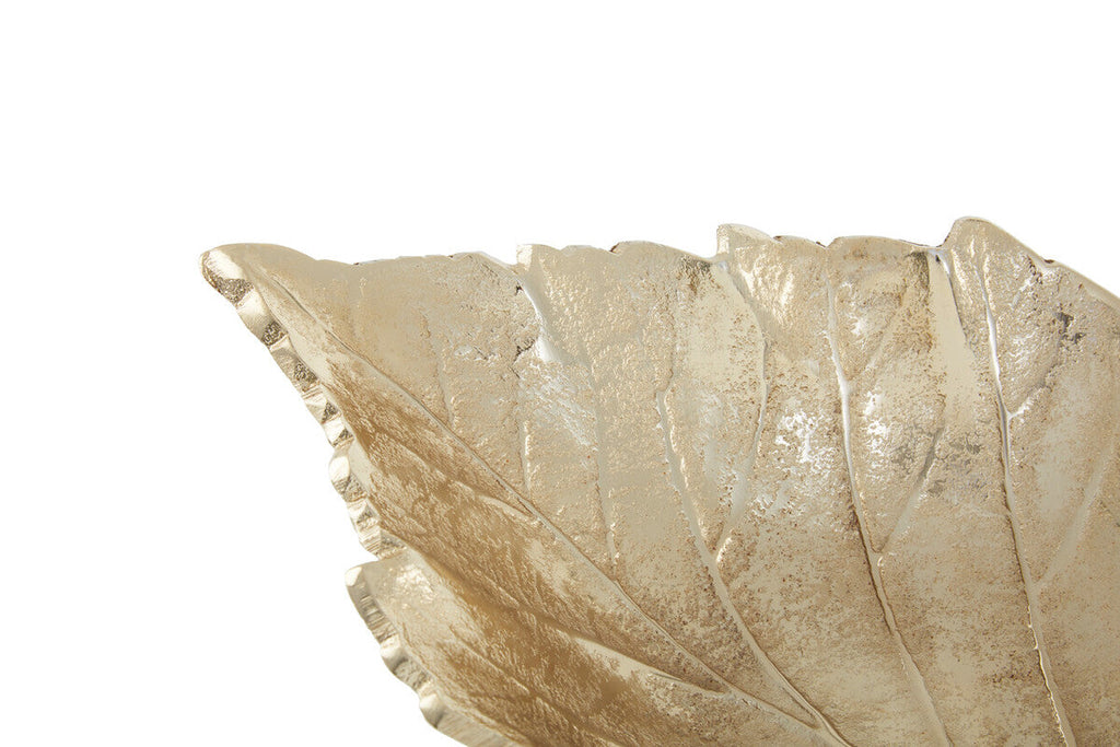 Gold Finish Leaf Dish