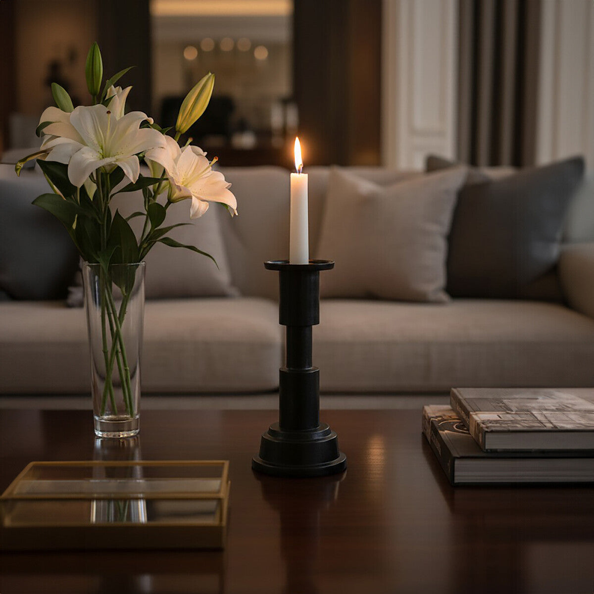 Tapered Cylinder Small Candle Holder