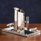 Stainless Steel Pitcher with Acrylic Horn Handle