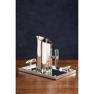 Stainless Steel Pitcher with Acrylic Horn Handle