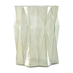 Large Iridescent Glass Candle Holder