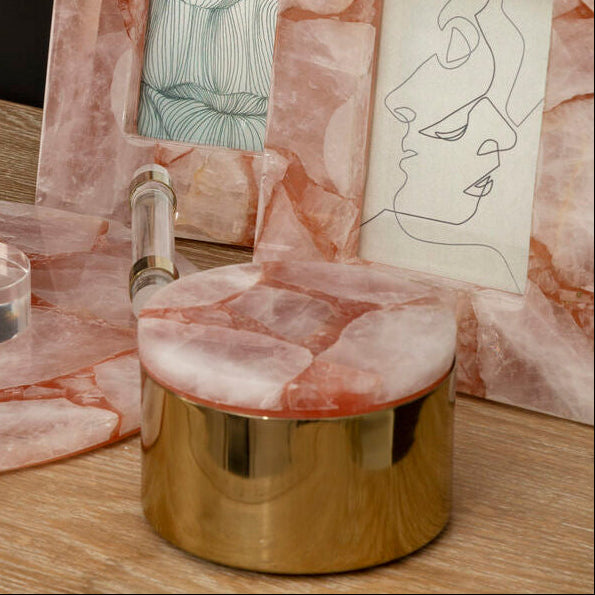 Large Quartz Trinket Box