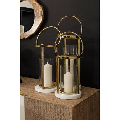 Medium Hurricane Lamp with Handle