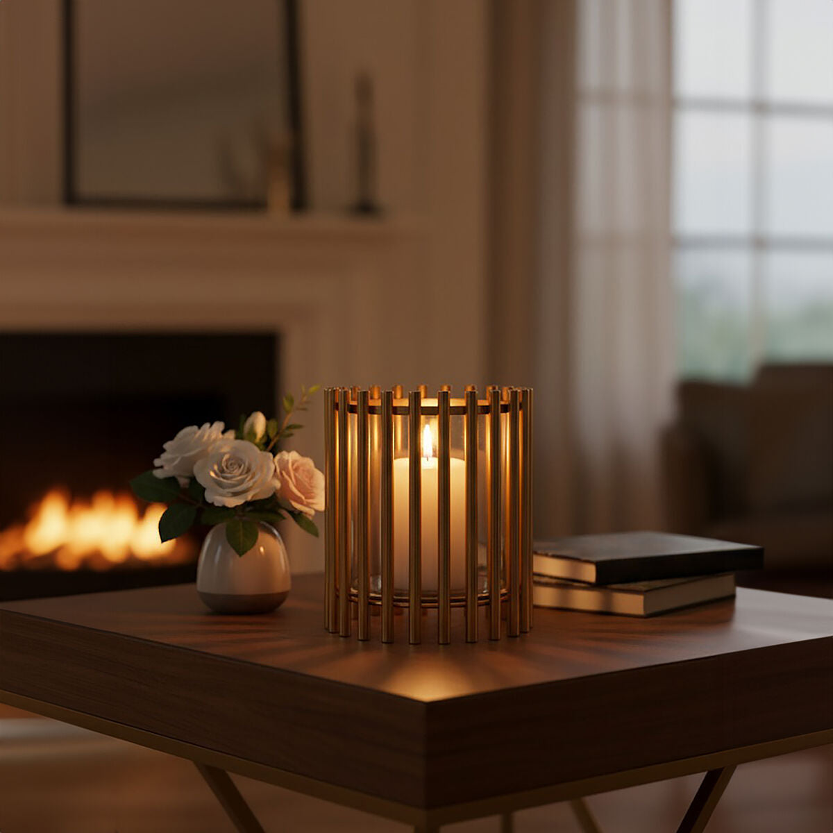 Caged Small Candle Holder