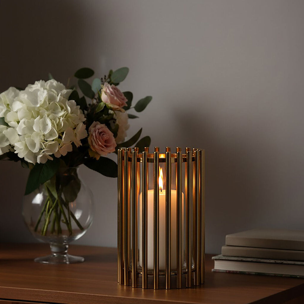 Caged Medium Candle Holder
