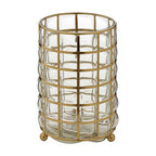 Medium Blown Glass Hurricane Lamp