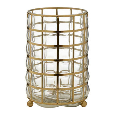 Medium Blown Glass Hurricane Lamp