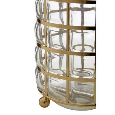 Medium Blown Glass Hurricane Lamp