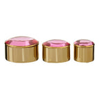 Set of 3 Trinket Boxes with Pink Lids