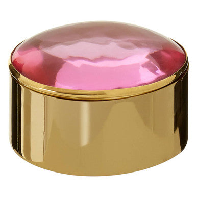 Set of 3 Trinket Boxes with Pink Lids