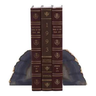 Grey and Gold Bookends