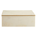Large White Marble Trinket Box