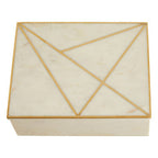 Large White Marble Trinket Box