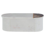 White Marble and Paua Shell Trinket Box