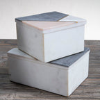 Small Square Marble Trinket Box