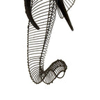 Steel Wire Elephant Head Wall Sculpture