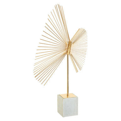 Gold Finish Spiral Sculpture | Mirano