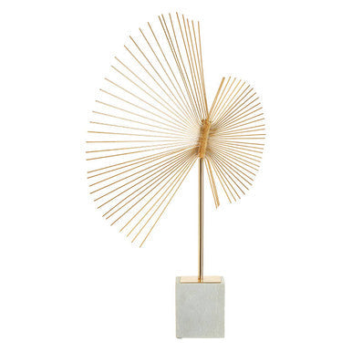 Gold Finish Spiral Sculpture | Mirano
