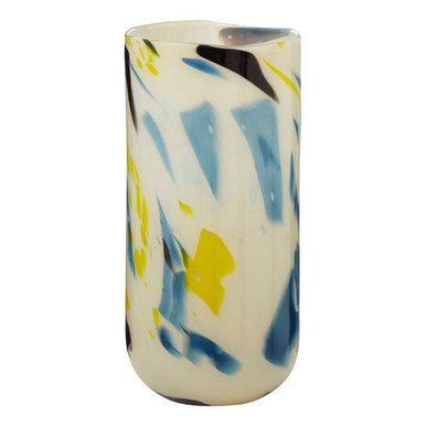 Large Abstract Design Glass Vase