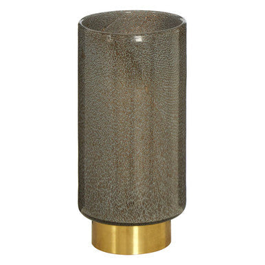 Large Grey and Gold Vase
