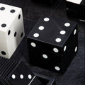 Black and White Dice Box with 5 Dice