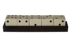 White and Black 5 Dice Set