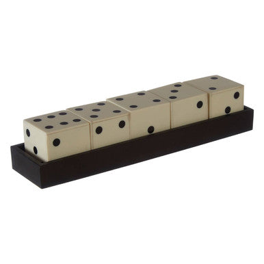 White and Black 5 Dice Set