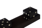 Black and White 5 Dice Set