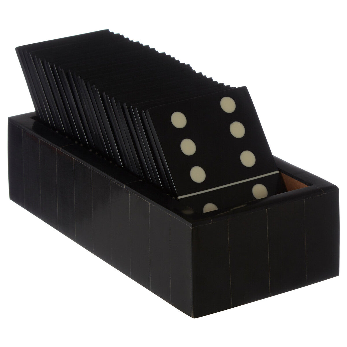 Black Domino Set with Black Dominoes