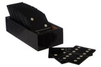 Black Domino Set with Black Dominoes