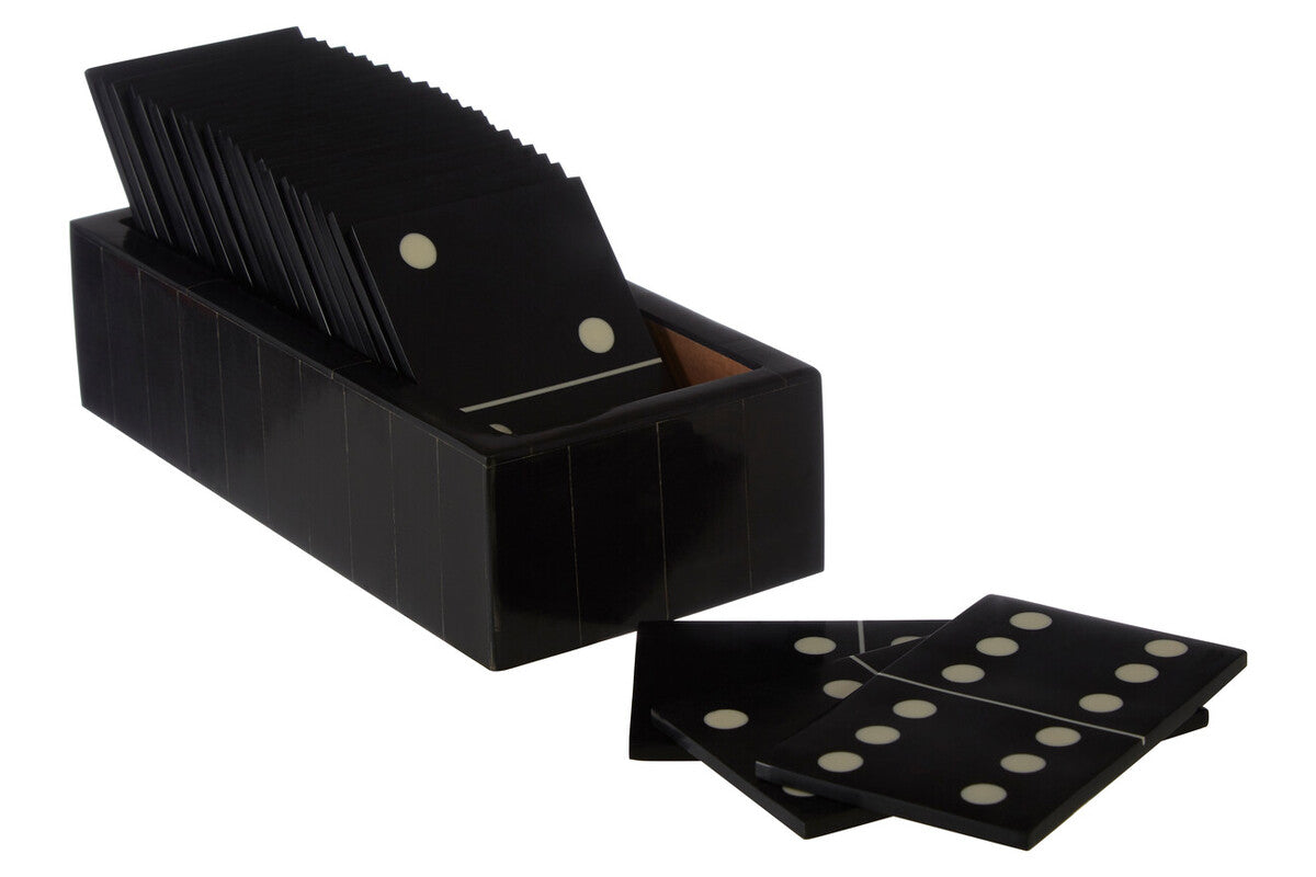Black Domino Set with Black Dominoes