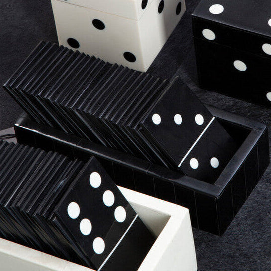 Black Domino Set with Black Dominoes