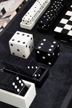 Black Domino Set with Black Dominoes