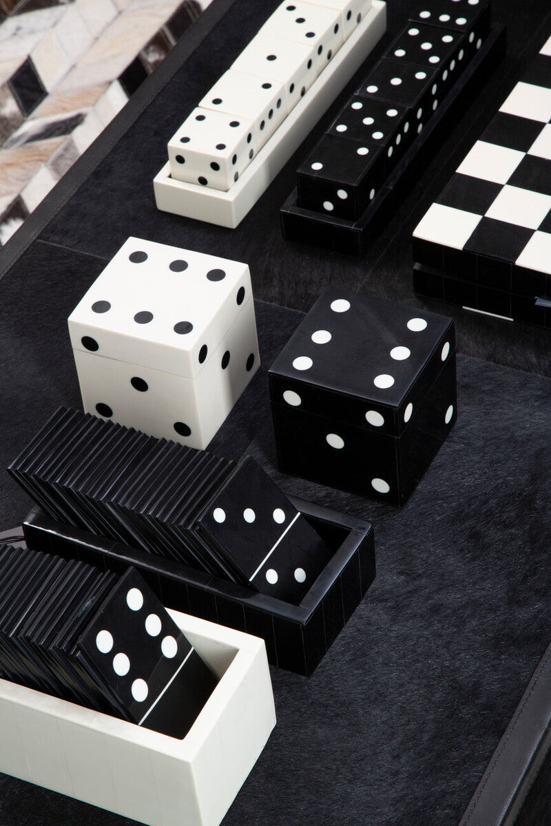 Black and White Domino Set
