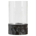 Black and Gold Large Hurricane Candle Holder