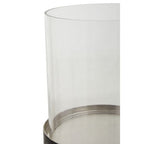 Black and Gold Small Hurricane Candle Holder