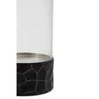 Black and Gold Small Hurricane Candle Holder