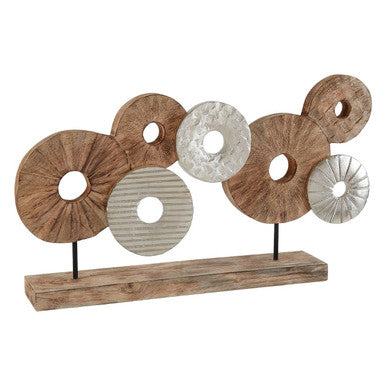 7 Disc Wooden Sculpture | Elementi