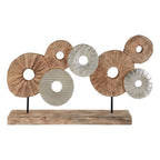 7 Disc Wooden Sculpture | Elementi