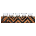 Tribal Wooden Tealight Holder
