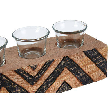 Tribal Wooden Tealight Holder