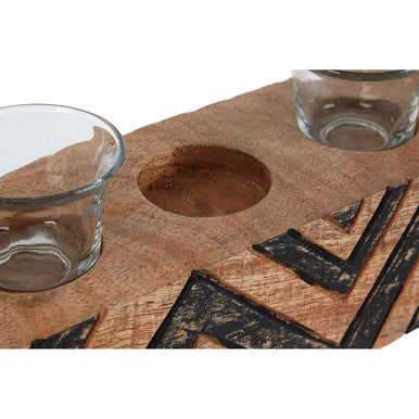 Tribal Wooden Tealight Holder