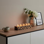 Tribal Wooden Tealight Holder