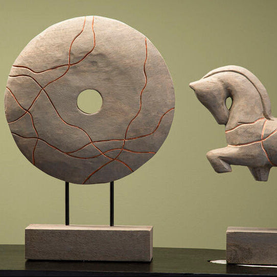 Round Wooden Sculpture