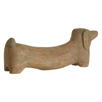 Mango Wood Sausage Dog Sculpture | Fidra