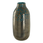 Blue Speckled Glass Small Vase